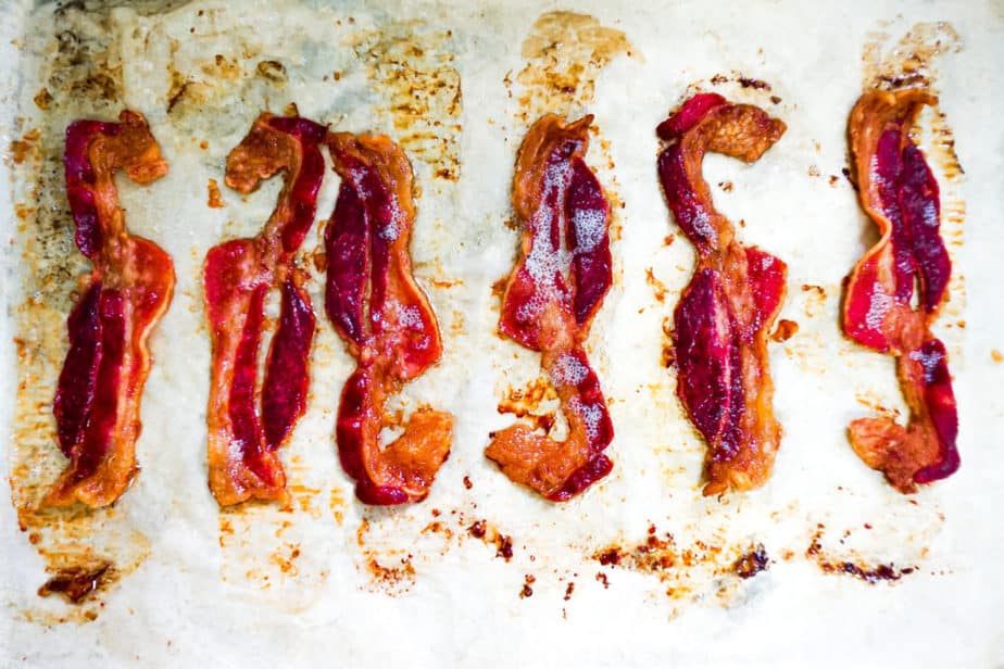 sheet pan with crispy oven baked bacon